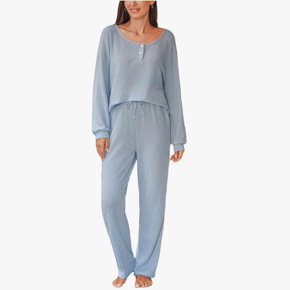 Cupshe Blue Pajama Set Intimates Sleepwear